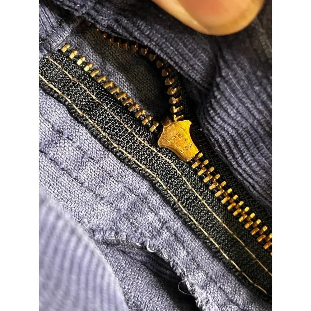 VTG 1980s Levi's 646 Flared Corduroy Trousers Navy Cotton 36W x‎ 31L